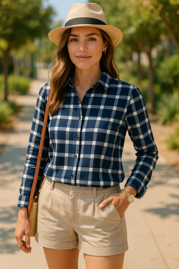Women's Plaid Shirt - Image 22