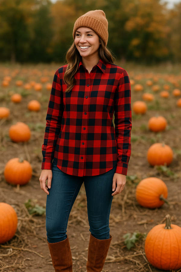 Women's Plaid Shirt - Image 7