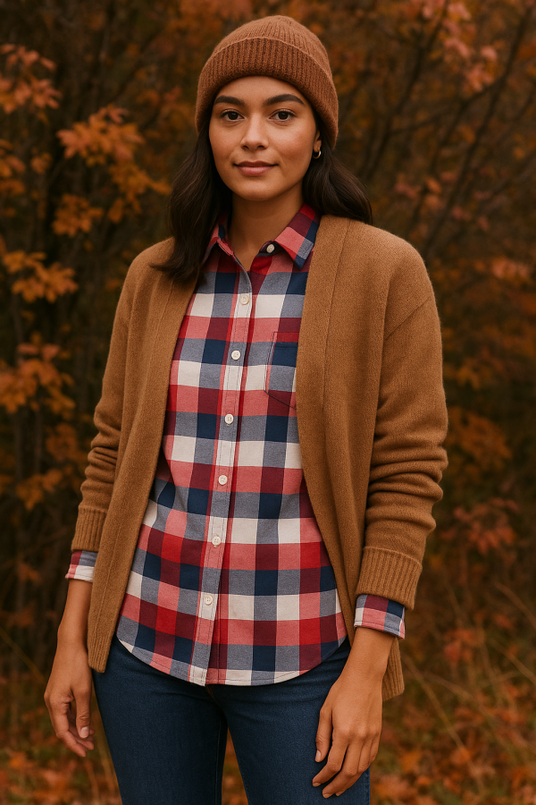 Women's Plaid Shirt - Image 14