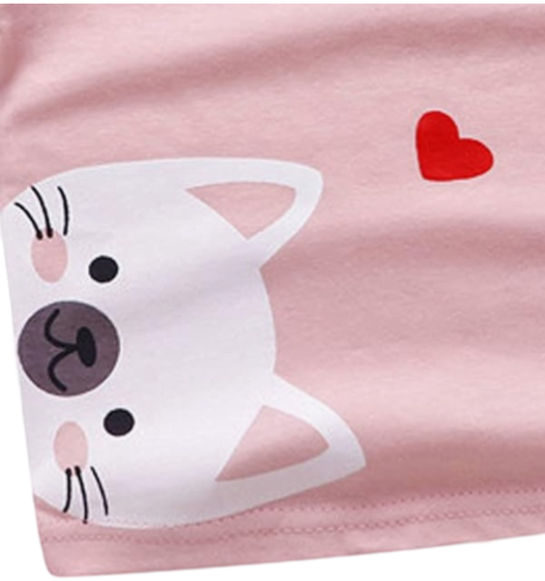 Toddler Girls Pants Set- Pink - Image 2