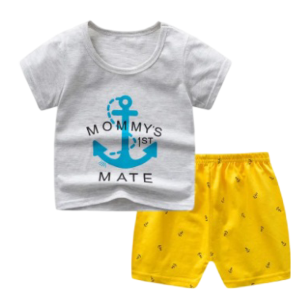 Toddler Boys Anchor Pants Set - Image 2