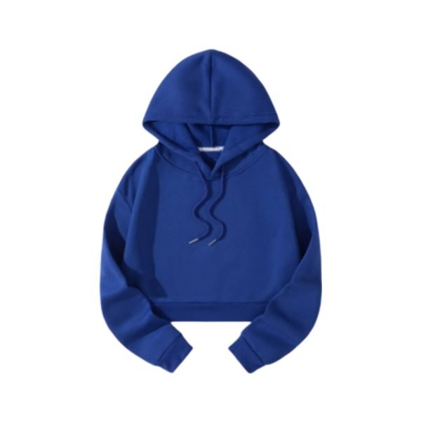 Women's Solid Color Pull On Hoodie - Image 18