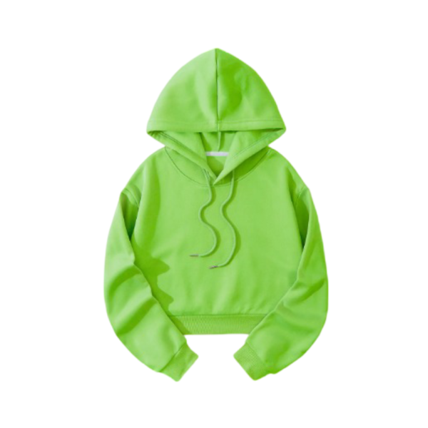 Women's Solid Color Pull On Hoodie - Image 3