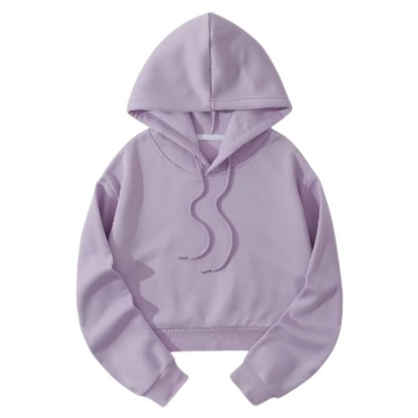 Women's Solid Color Pull On Hoodie - Image 11