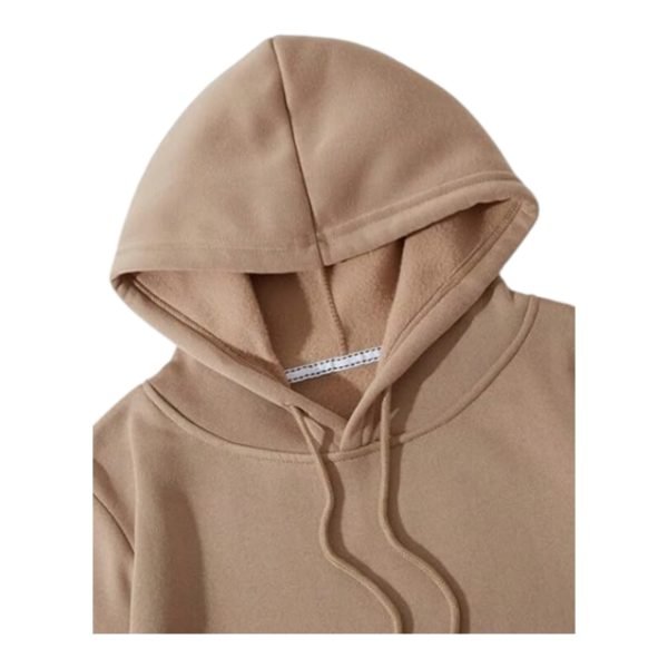 Women's Solid Color Pull On Hoodie - Image 10