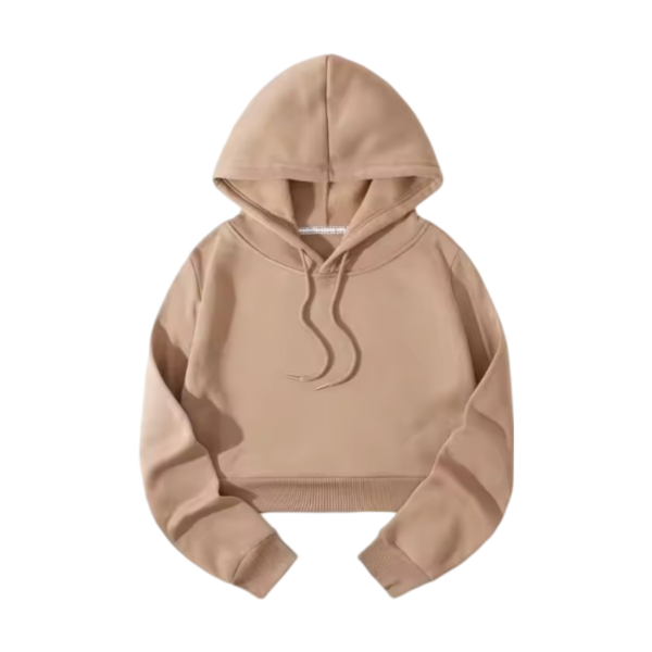 Women's Solid Color Pull On Hoodie - Image 8