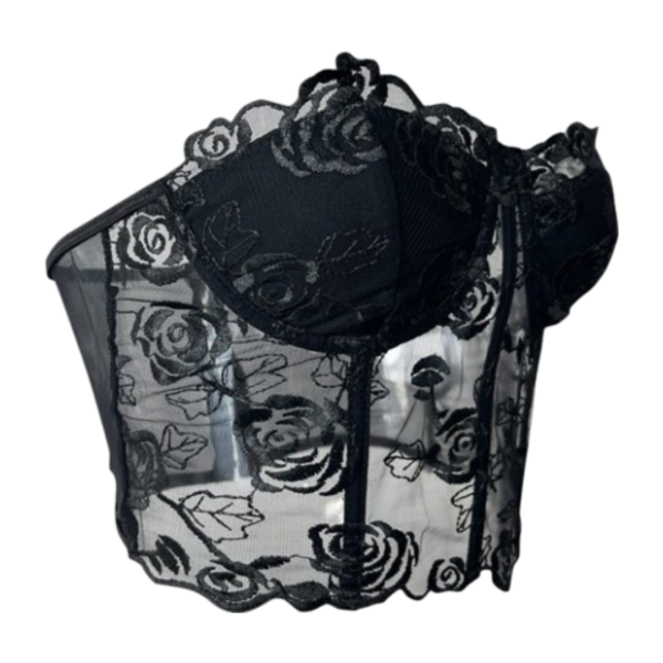 Women’s Floral Lace Corset Top - Image 2
