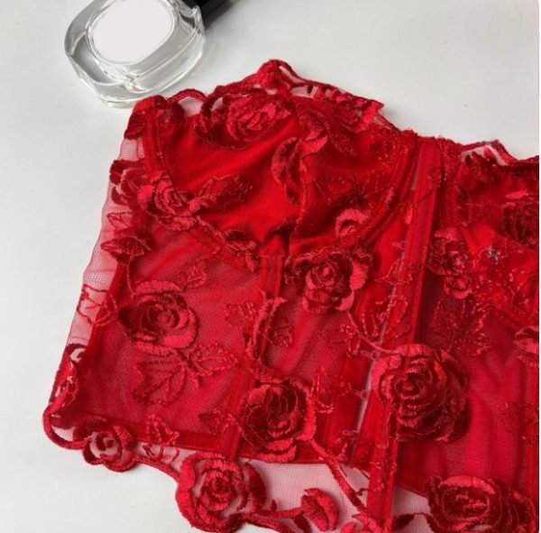 Women’s Floral Lace Corset Top - Image 11