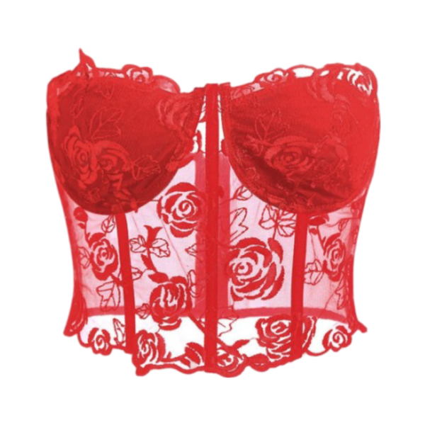 Women’s Floral Lace Corset Top - Image 7