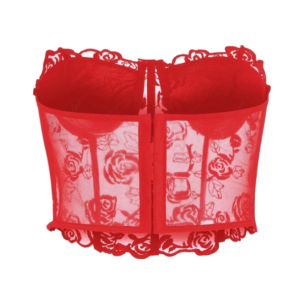 Women’s Floral Lace Corset Top - Image 9