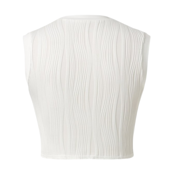 Ribbed High-Neck Crop Top - Image 8
