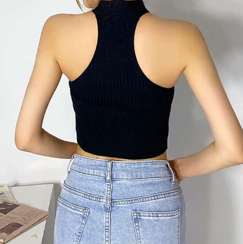 Criss-Cross Ribbed Crop Top - Image 6