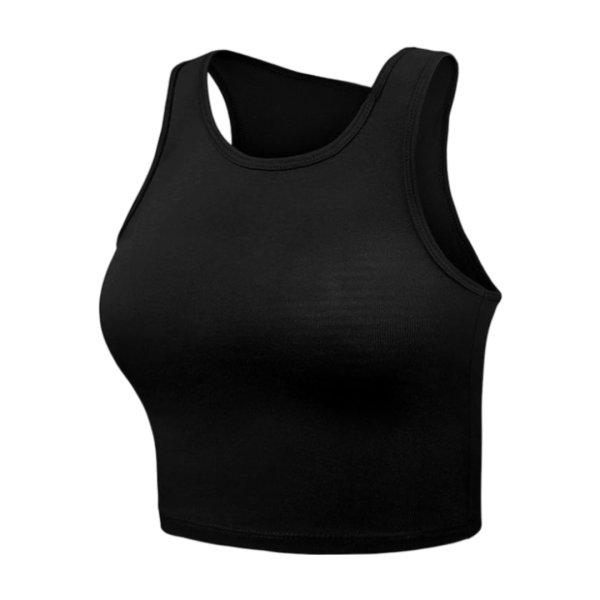 Classic Sleeveless Crop Top - Image 2