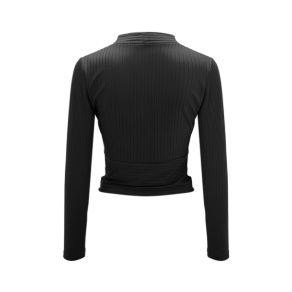 Classic Wrap V- Neck Blouse - Image 9