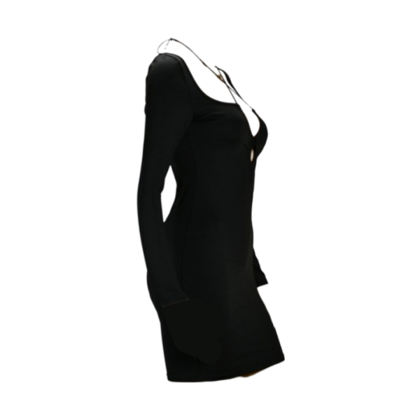 Noir Cut-Out Mini Dress - Image 6