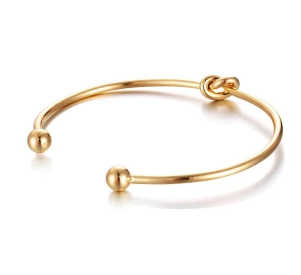 Gold Stackable Charm Bracelet Set - Image 4