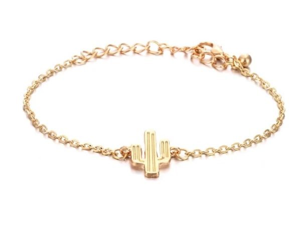 Gold Stackable Charm Bracelet Set - Image 5