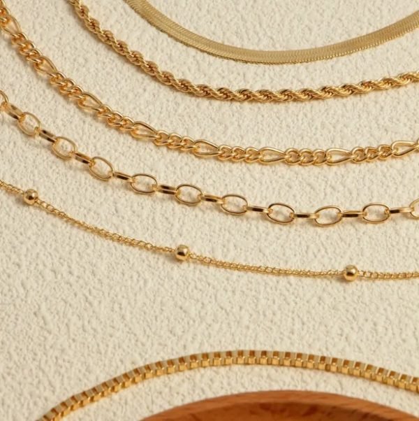 6 Pcs Layered Bracelet/ Anklet Set - Image 4