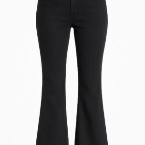 Classic High- Waisted Black Flared Jeans