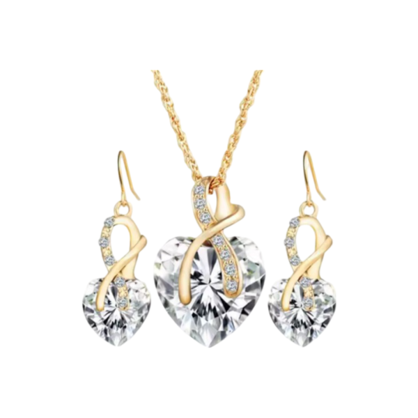 Radiant Heart Crystal Jewelry Set - Image 10