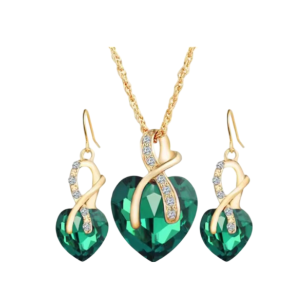 Radiant Heart Crystal Jewelry Set - Image 7