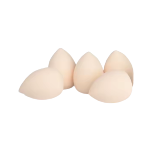 Set of Beige Teardrop Makeup Sponges- Soft, Blending Beauty Applicators