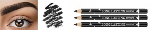 Black Eye Pencil- Rich Pigment, Smooth & Long Lasting, Smudge Resistant - Image 3