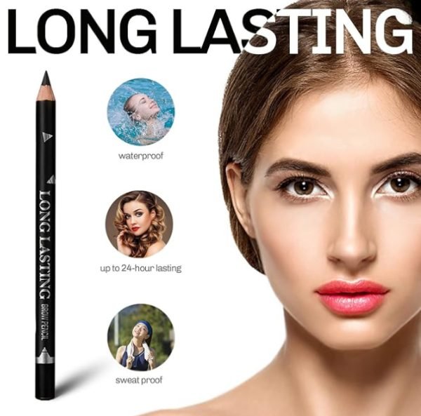Black Eye Pencil- Rich Pigment, Smooth & Long Lasting, Smudge Resistant - Image 4