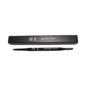 A dual- ended eyebrow pencil featuring a precise pencil tip on one side and a spoolie rush on the other.