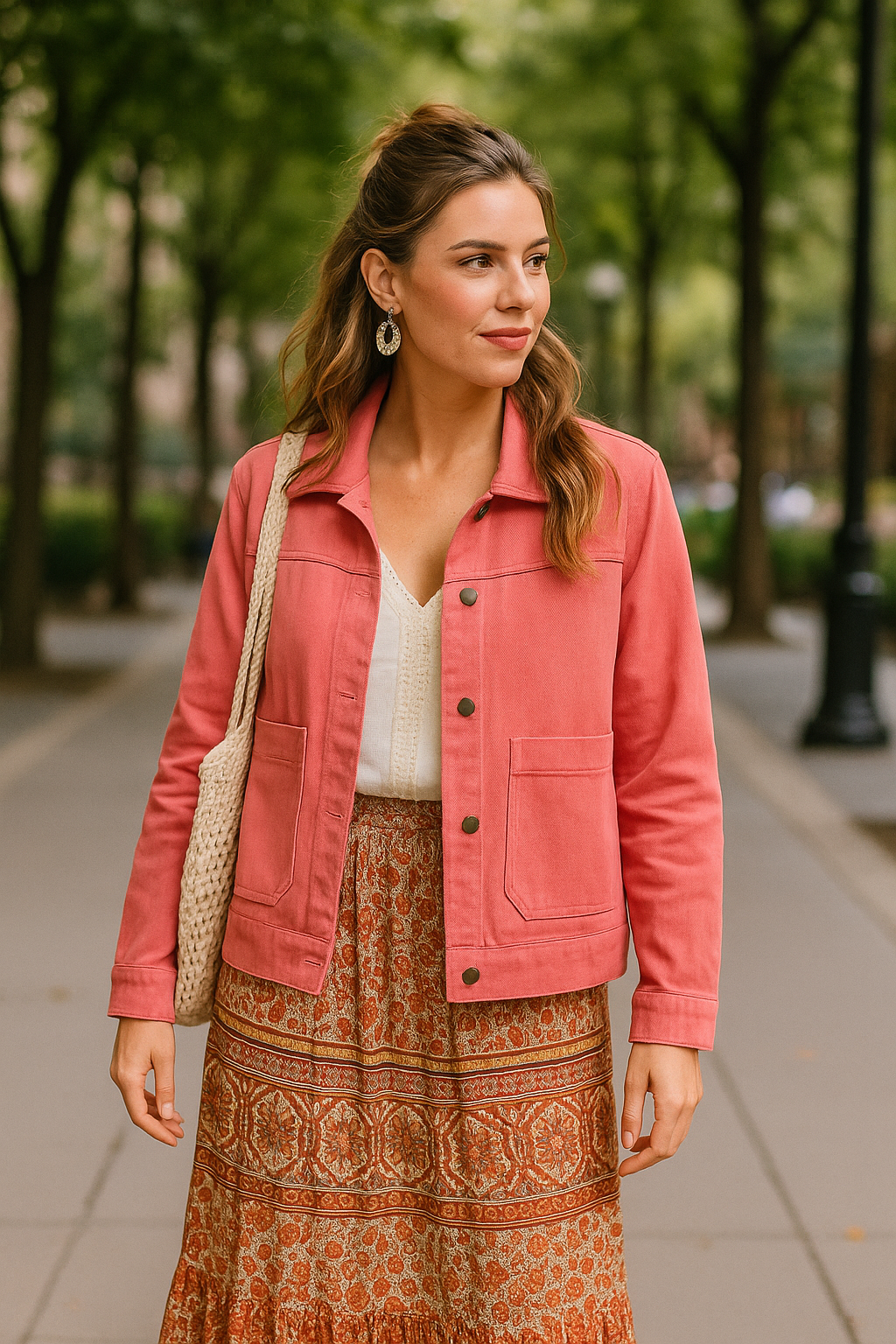 Classic Button- Up Denim Jacket - Image 18