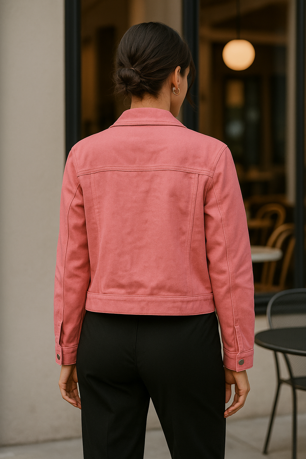 Classic Button- Up Denim Jacket - Image 19