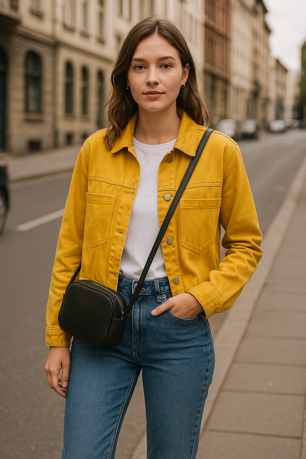 Classic Button- Up Denim Jacket - Image 2