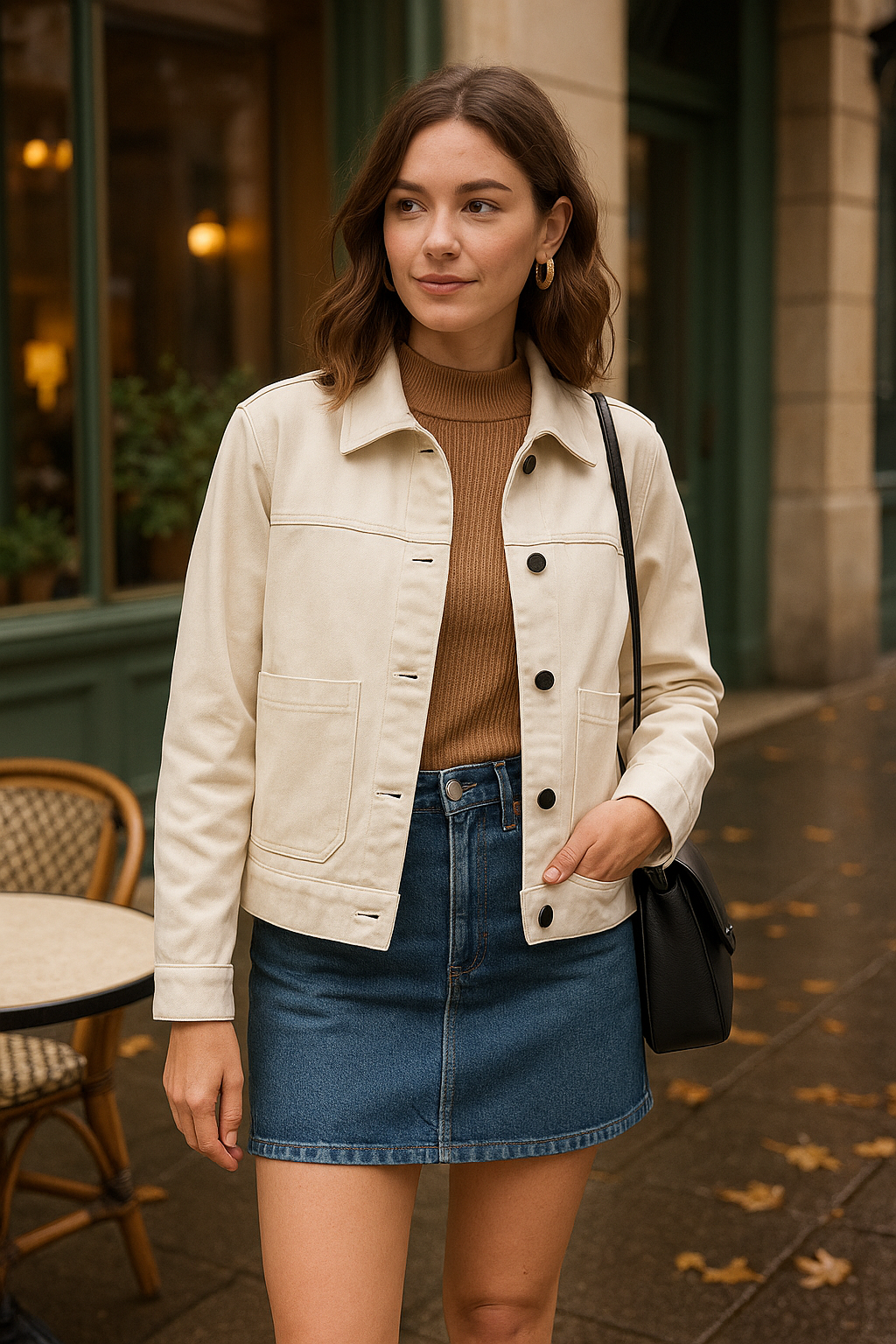 Classic Button- Up Denim Jacket - Image 10