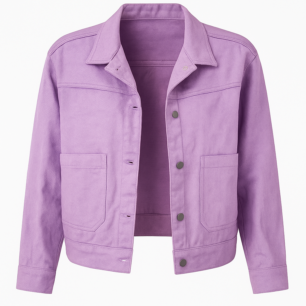 Classic Button- Up Denim Jacket - Image 11