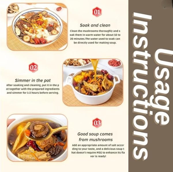 Mushroom Herbal Soup Mix with Cordyceps & Lion's Mane - Image 5