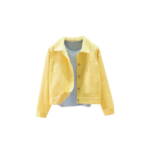 Classic Button- Up Denim Jacket - Image 14