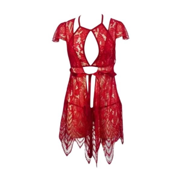 Lace Halter Lingerie Set - Image 4