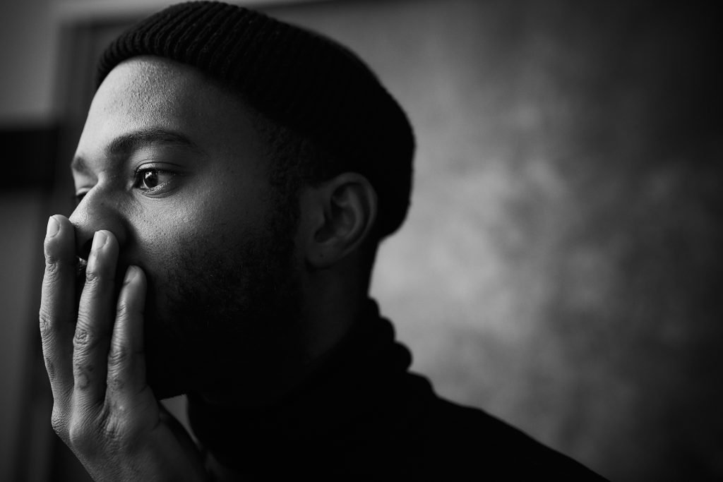 man in deep thought and conflict