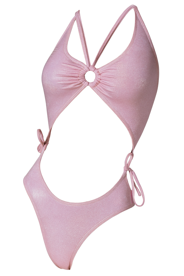 Blush Halter Keyhole Bikini Set - Image 4